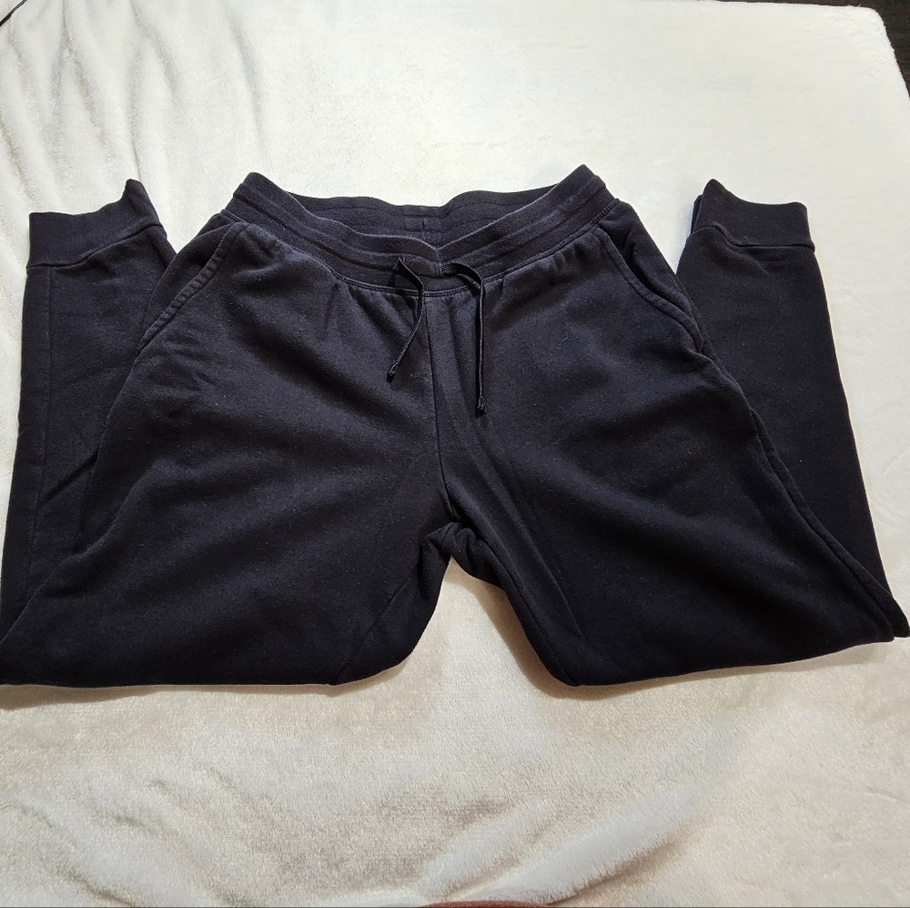 Cozy Black Sweatpants Men Size Large